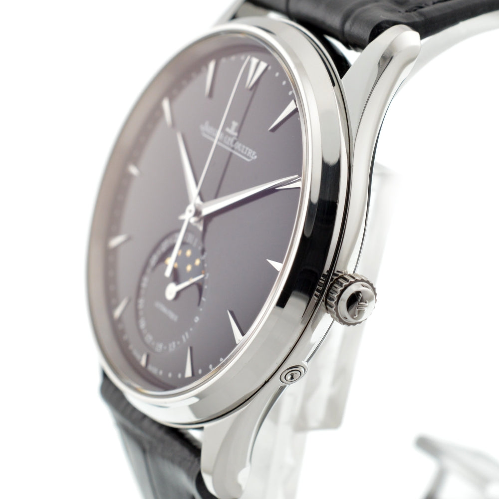 with paper JAEGER-LECOULTRE Master Ultra Slim Moon 39 Q1368470 black Dial Automatic Men's
 Watch L#137062