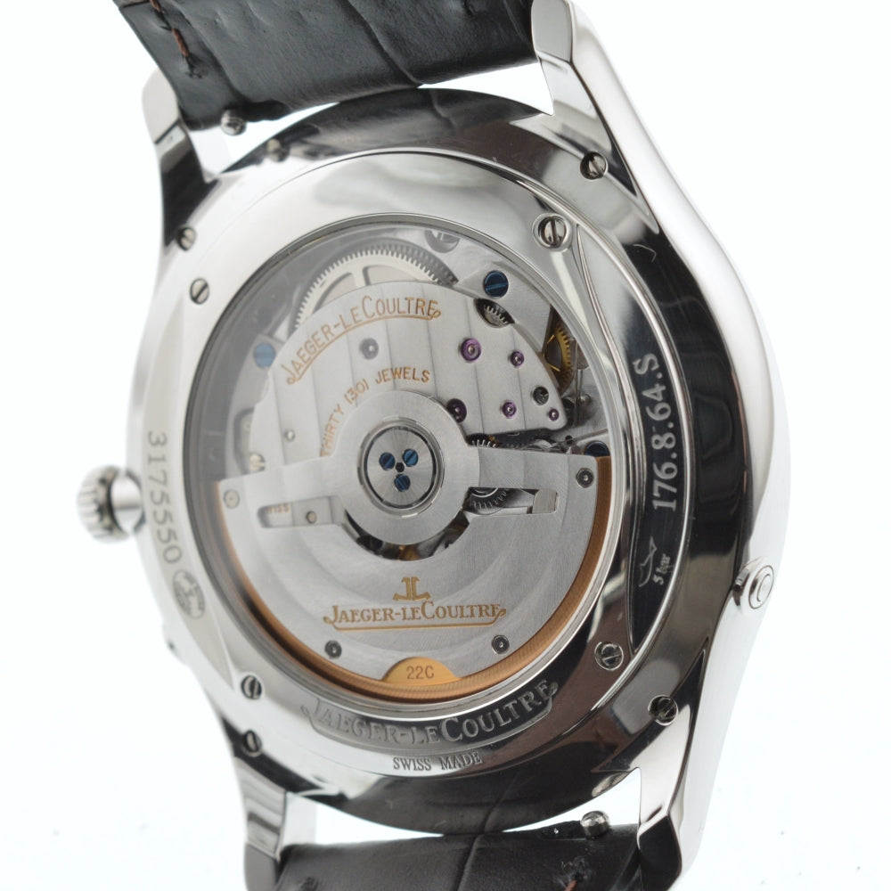 with paper JAEGER-LECOULTRE Master Ultra Slim Moon 39 Q1368470 black Dial Automatic Men's
 Watch L#137062