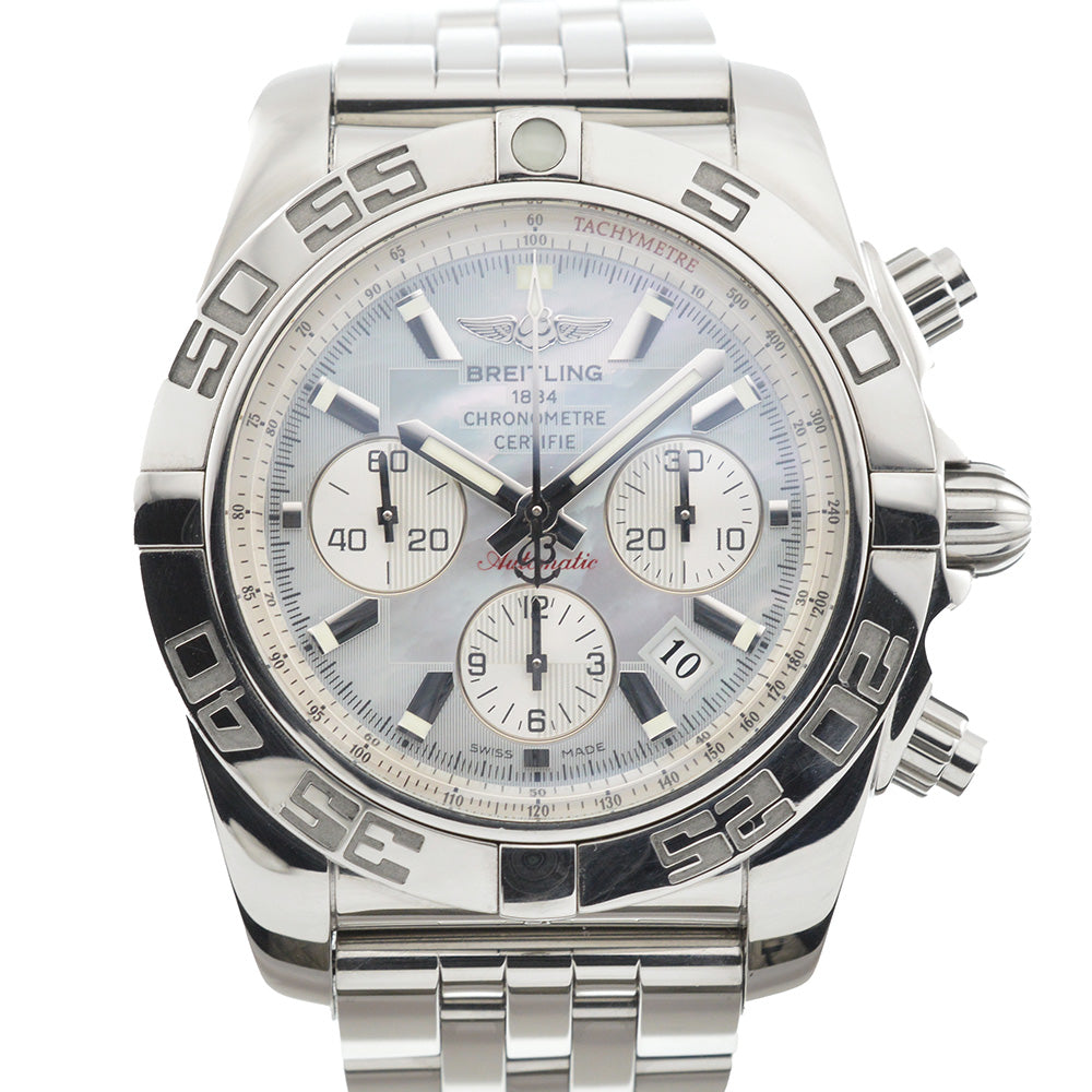 BREITLING Chrono mat 44 AB0110 White shell Dial Automatic Men's
 Watch L#137100