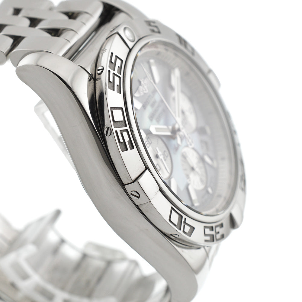 BREITLING Chrono mat 44 AB0110 White shell Dial Automatic Men's
 Watch L#137100