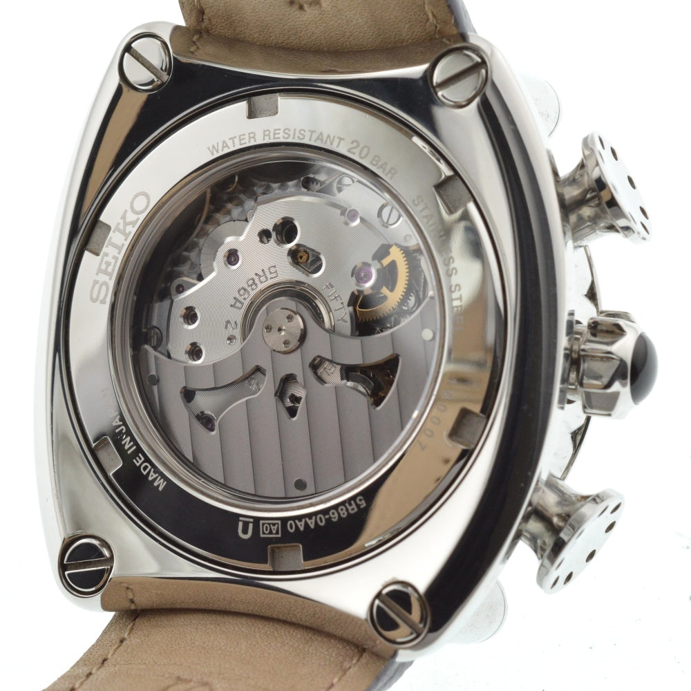 SEIKO Galante SBLA027/5R86-0AA0 Chronograph Date Bordeaux Dial Spring drive Men's
 Watch □#137131