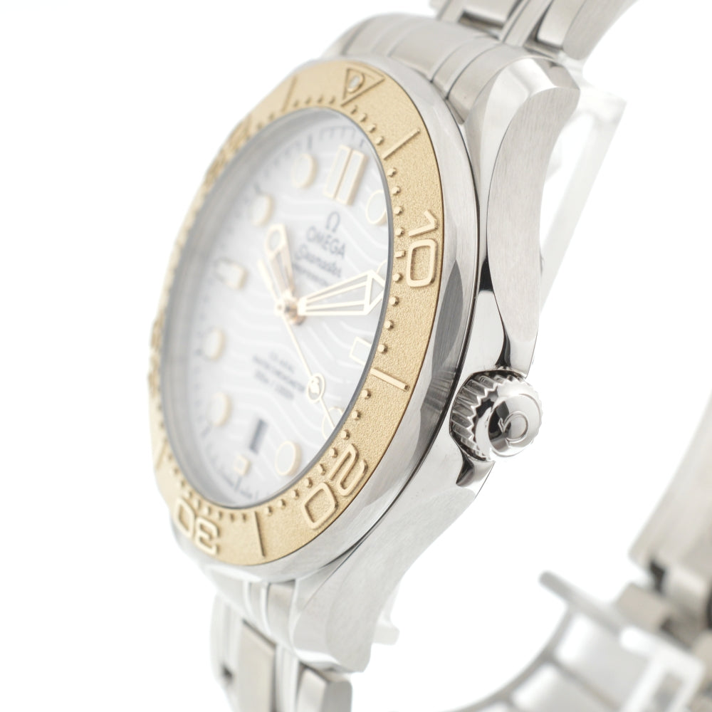 with paper OMEGA Seamaster diver 300 522.21.42.20.01.001 Paris Olympics 2024 white Dial Automatic Men's
 Watch □#137165