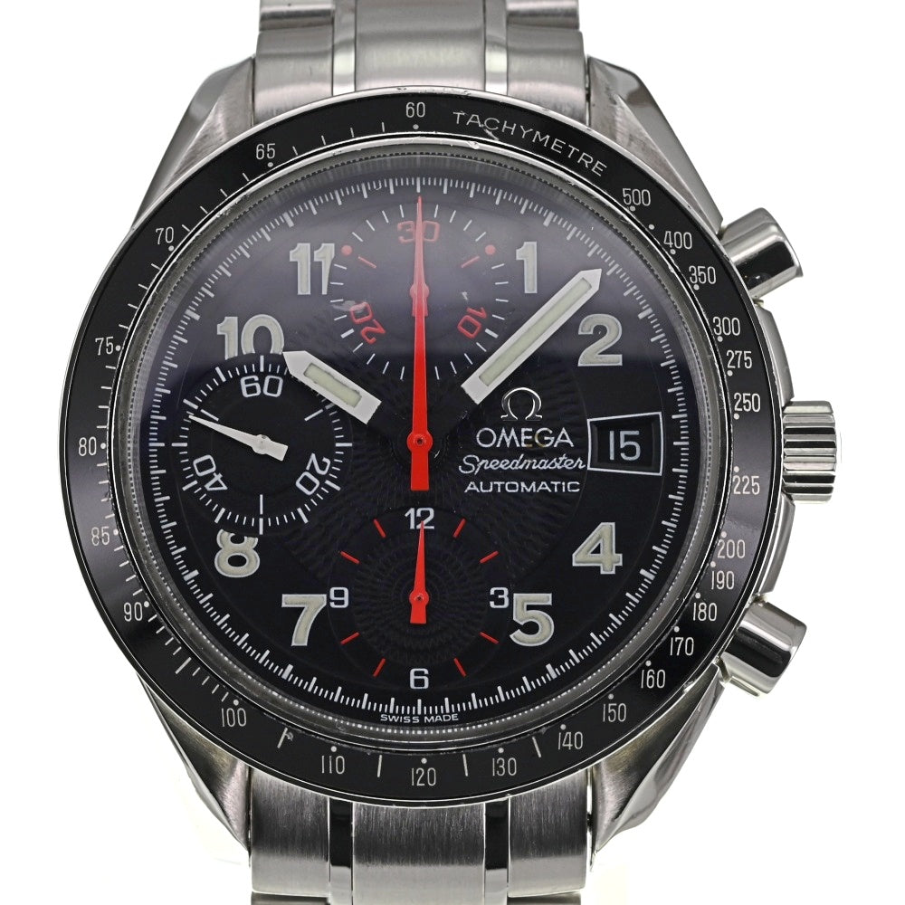 with paper OMEGA Speedmaster mark 40 3513.53 Chronograph Date black Dial Automatic Men's
 Watch □#137197