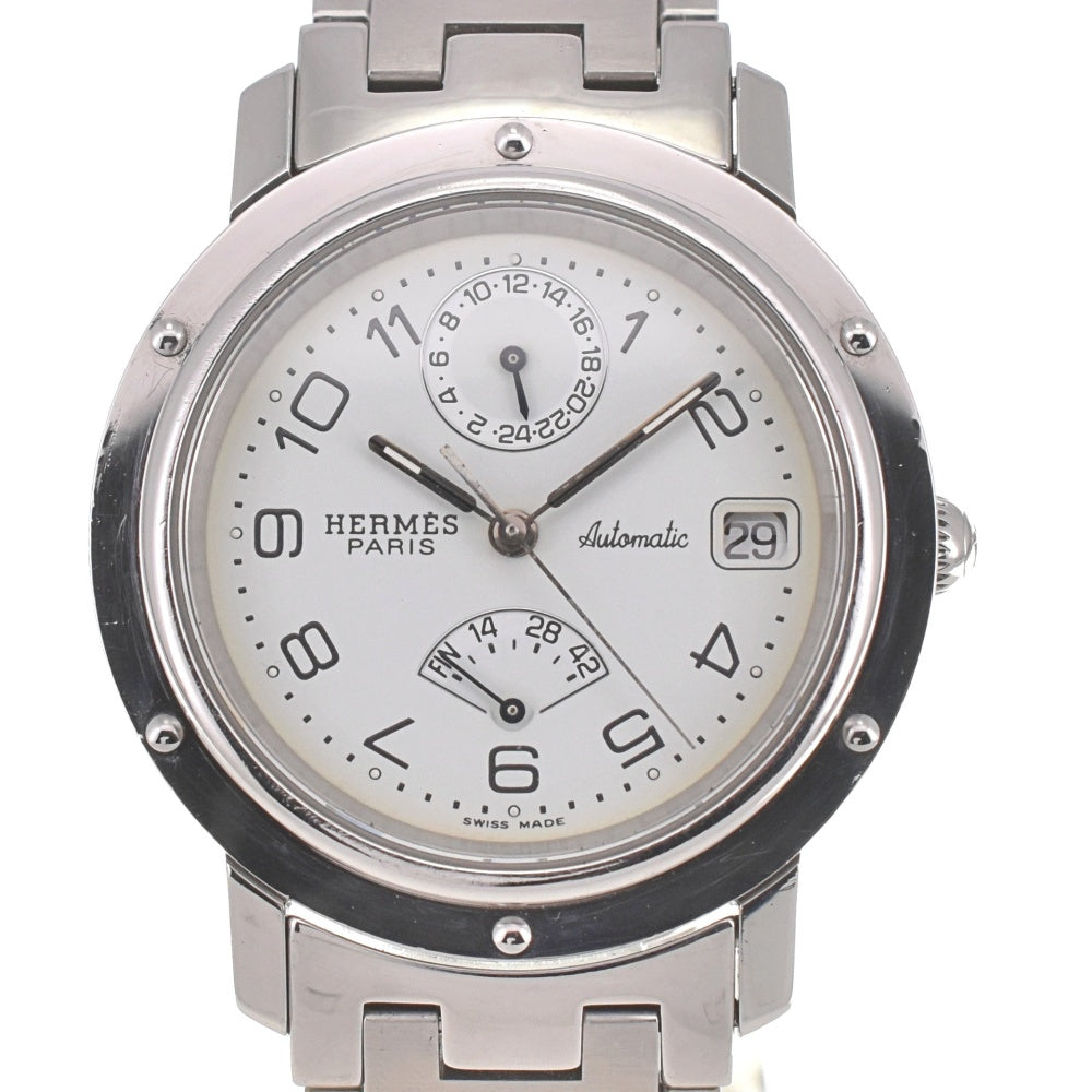 HERMES Clipper CL5.710 Power Reserve Date GMT white Dial Automatic Men's
 Watch A#137297