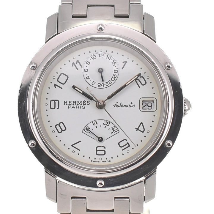 HERMES Clipper CL5.710 Power Reserve Date GMT white Dial Automatic Men's
 Watch A#137297