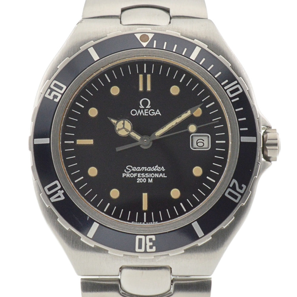OMEGA Seamaster Professional 200m 2810.5 Large size 1.5" date black Dial Quartz Men's
 Watch L#137369