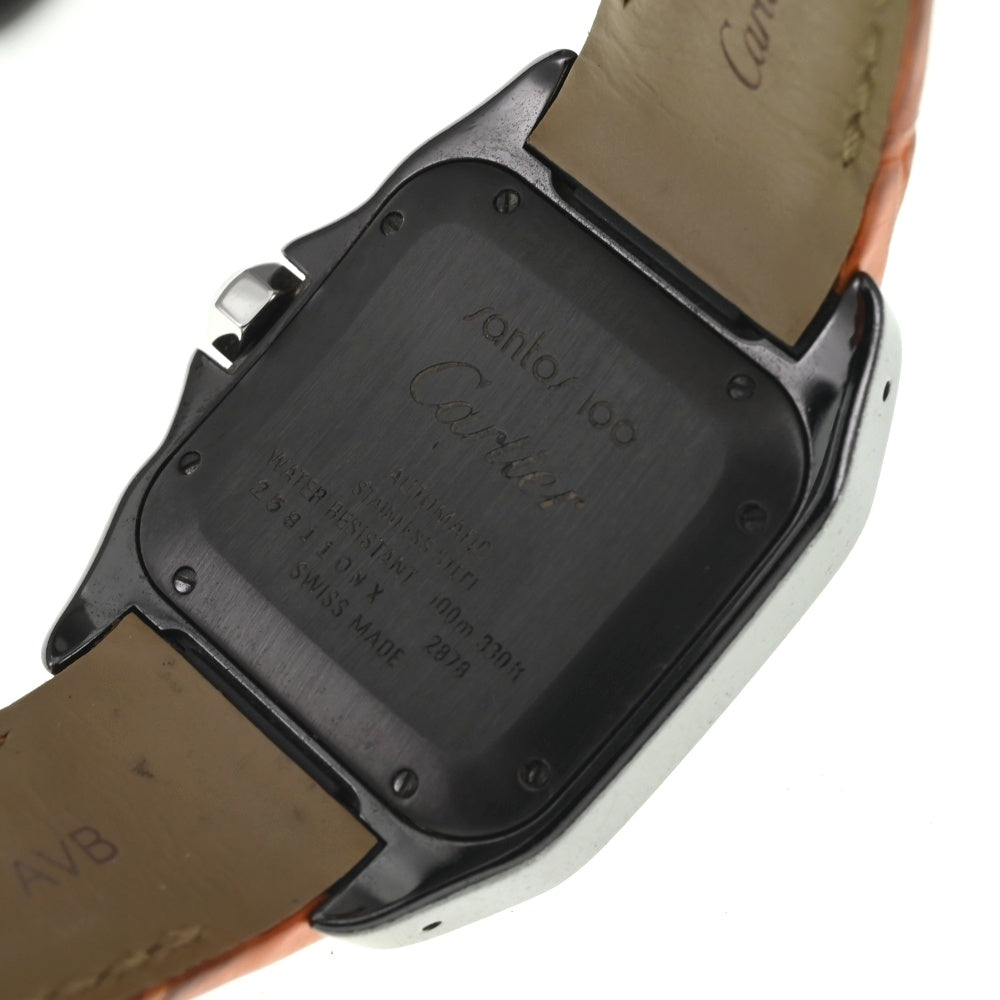 CARTIER Santos 100 W2020008 black Dial Automatic Unisex
 Watch □#137370