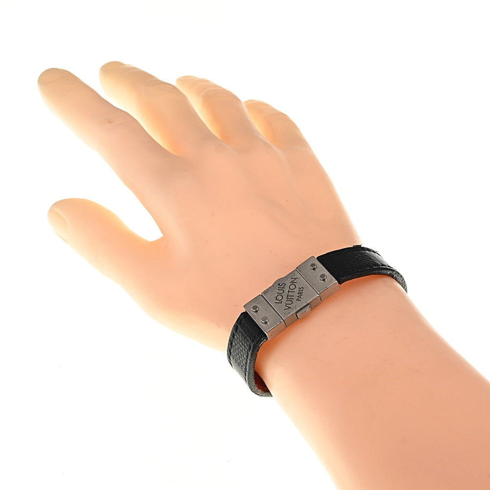 LOUIS VUITTON Damier Anfini M6018E Bracelet Check It Men's
 jewelry S#137387