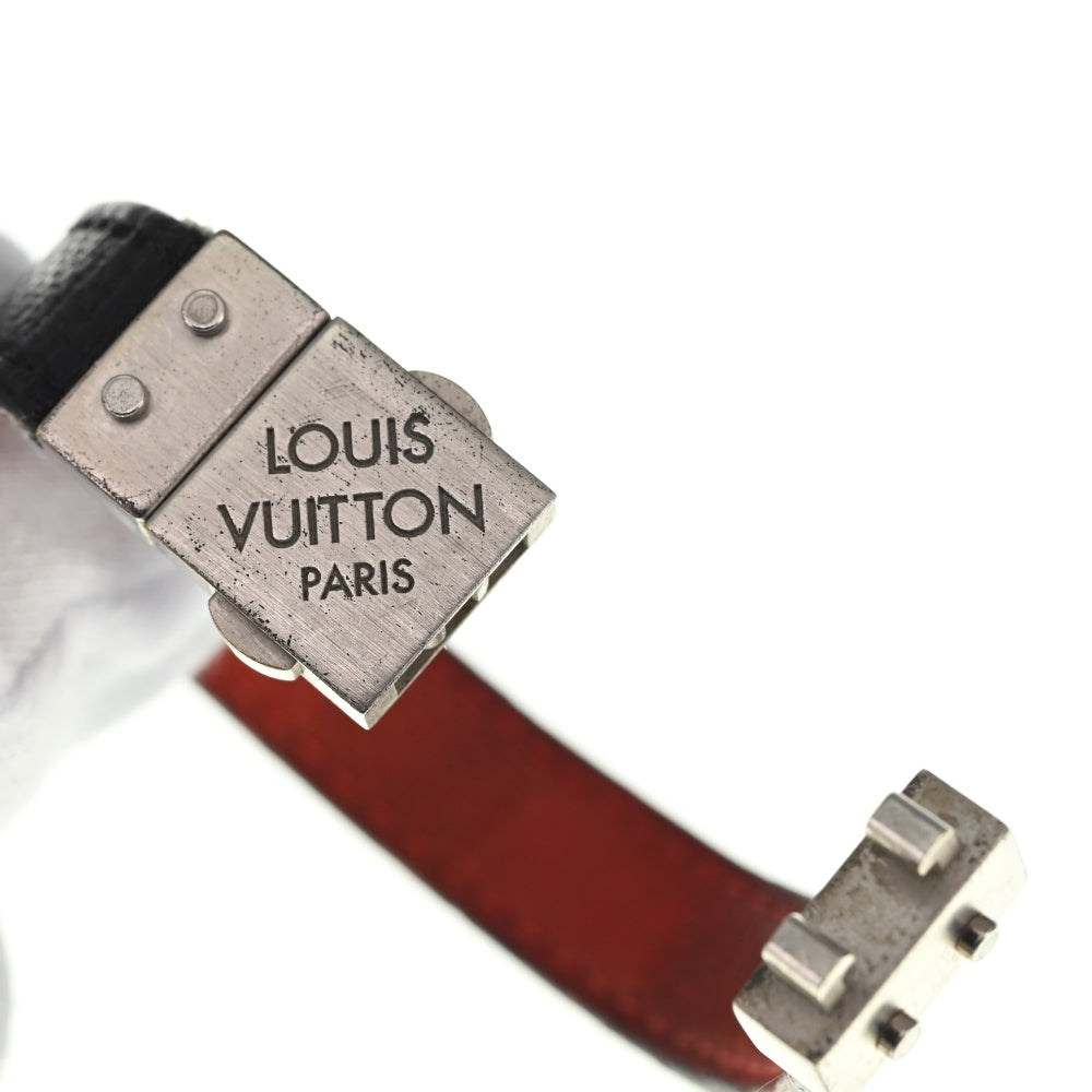 LOUIS VUITTON Damier Anfini M6018E Bracelet Check It Men's
 jewelry S#137387