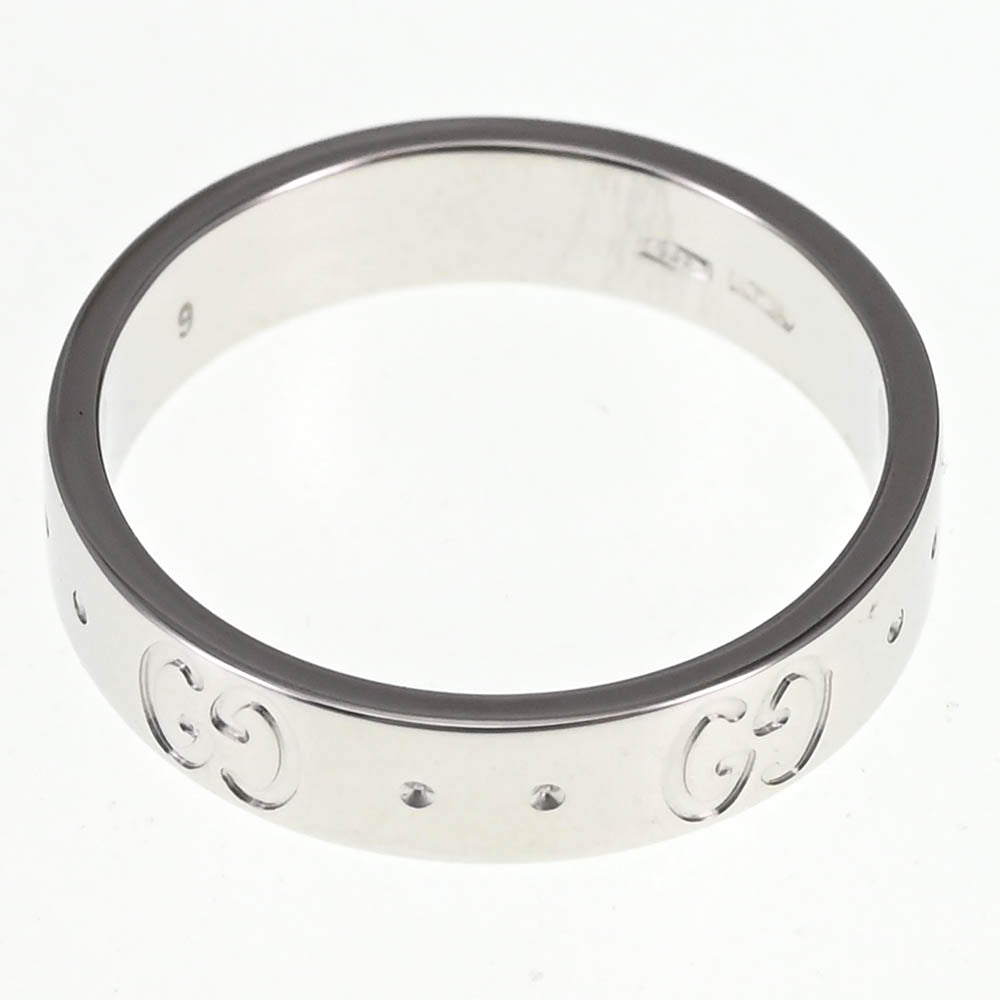 GUCCI Icon ring Size 49/JP9 K18WG Ladies
 jewelry S#137414