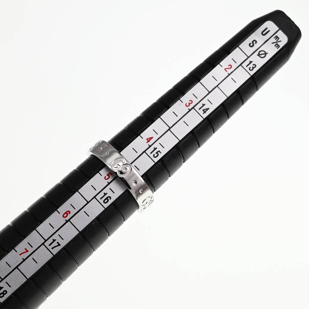 GUCCI Icon ring Size 49/JP9 K18WG Ladies
 jewelry S#137414