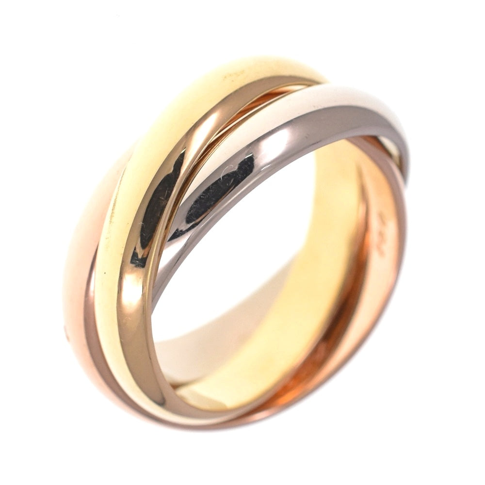 CARTIER Trinity 3-Row Ring Size 52/JP12 Three colors Ladies
 jewelry S#137415