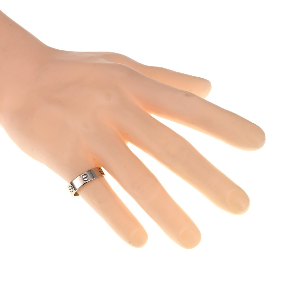 with paper CARTIER Love Ring Classic Model Size 63/JP23 K18WG Men's
 jewelry S#137423