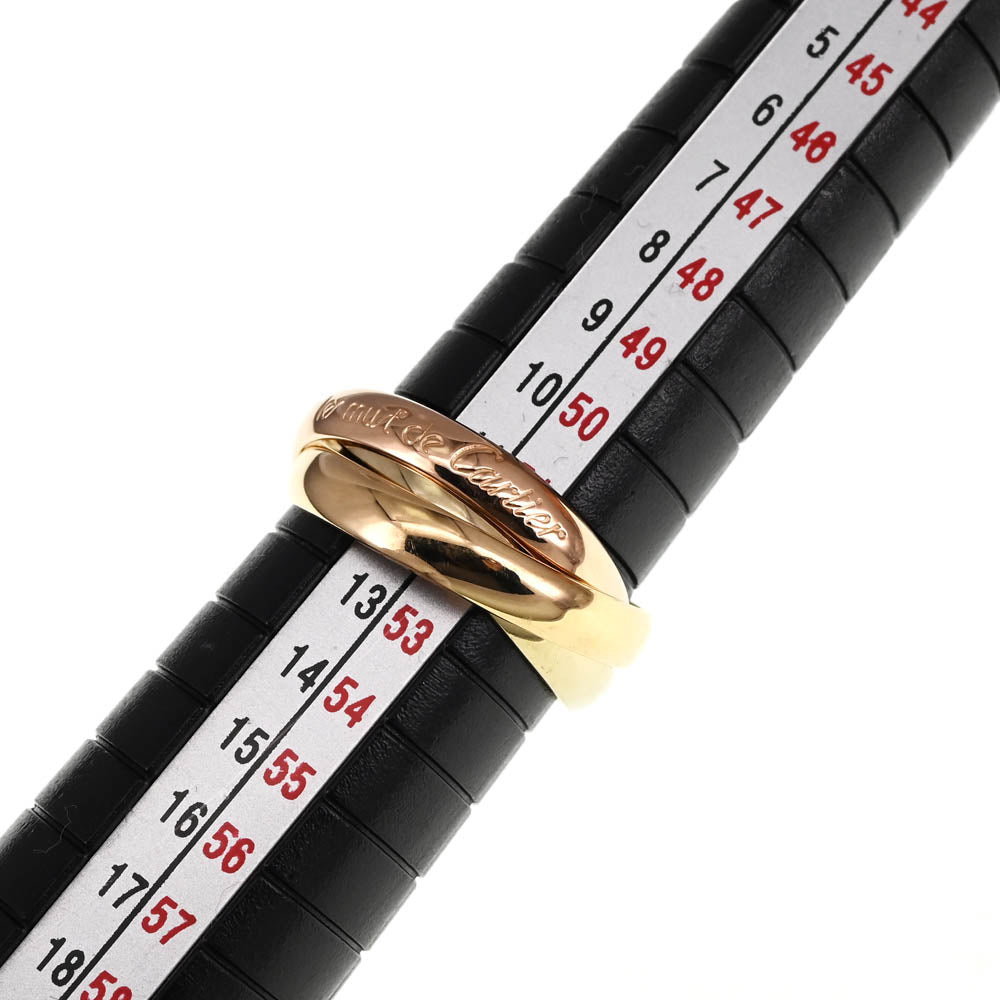 CARTIER Trinity 3-Row Ring Size 51/JP11 Three colors Ladies
 jewelry S#137434