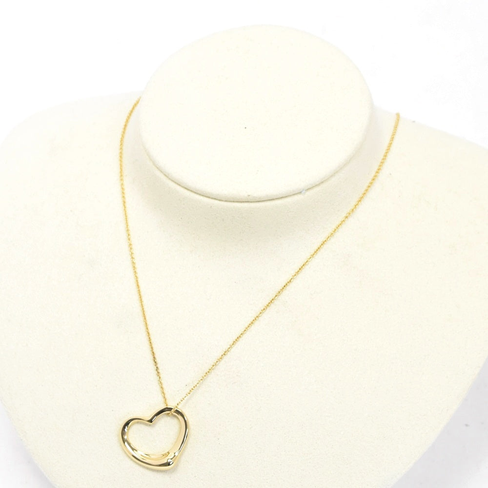 TIFFANY&Co. Open Heart Necklace K18YG Ladies
 jewelry S#137435
