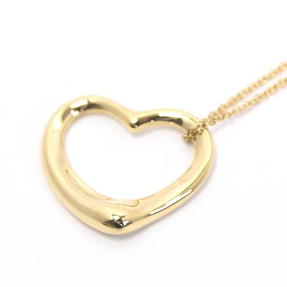 TIFFANY&Co. Open Heart Necklace K18YG Ladies
 jewelry S#137435