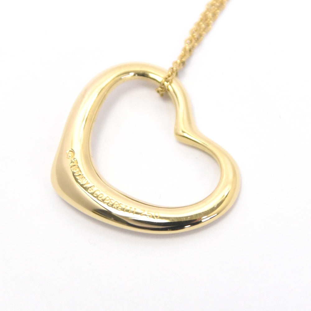 TIFFANY&Co. Open Heart Necklace K18YG Ladies
 jewelry S#137435