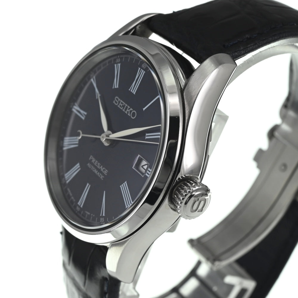 with paper SEIKO Presage SARX053 Dark blue enamel dial with date dark blue Dial Automatic Men's
 Watch L#137446