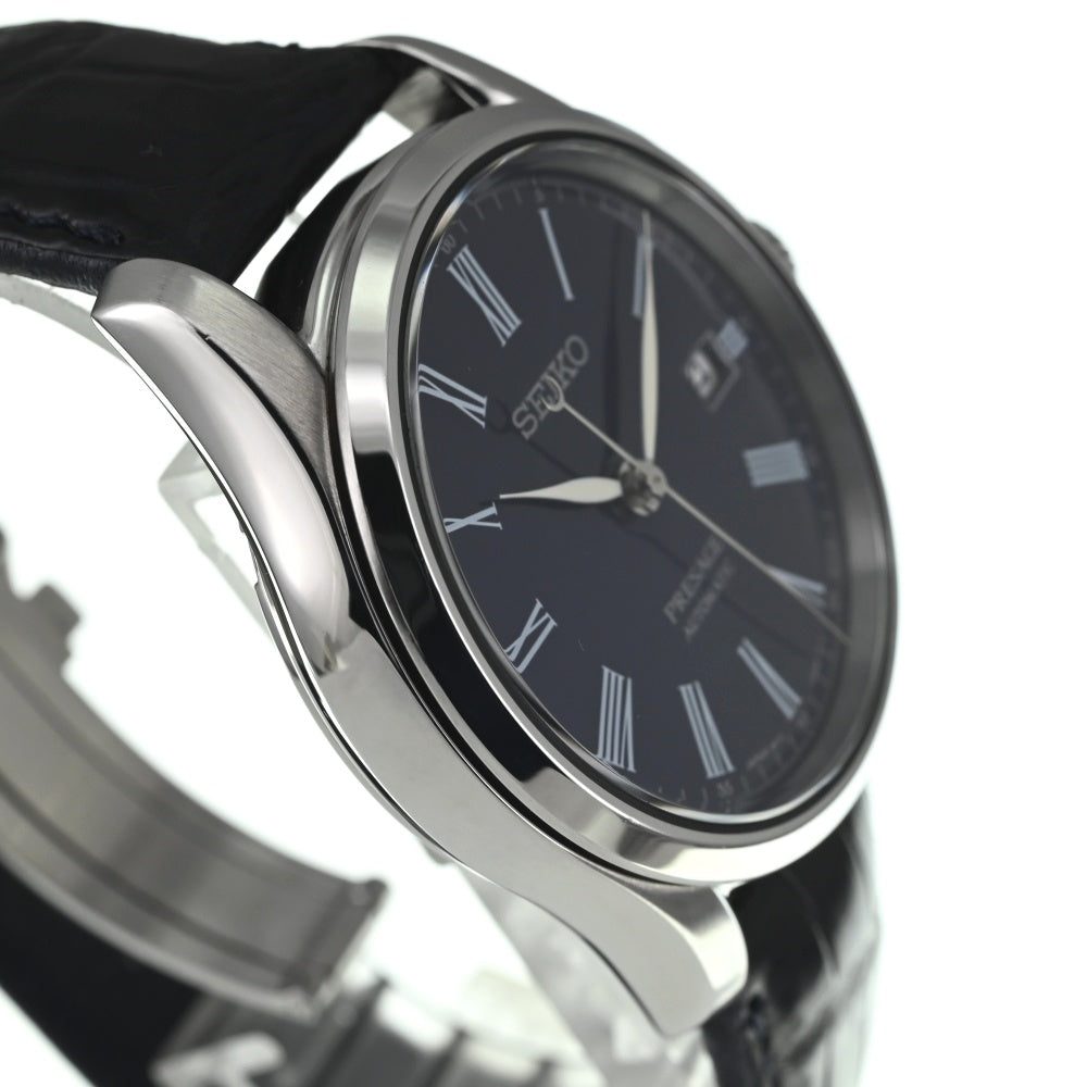 with paper SEIKO Presage SARX053 Dark blue enamel dial with date dark blue Dial Automatic Men's
 Watch L#137446