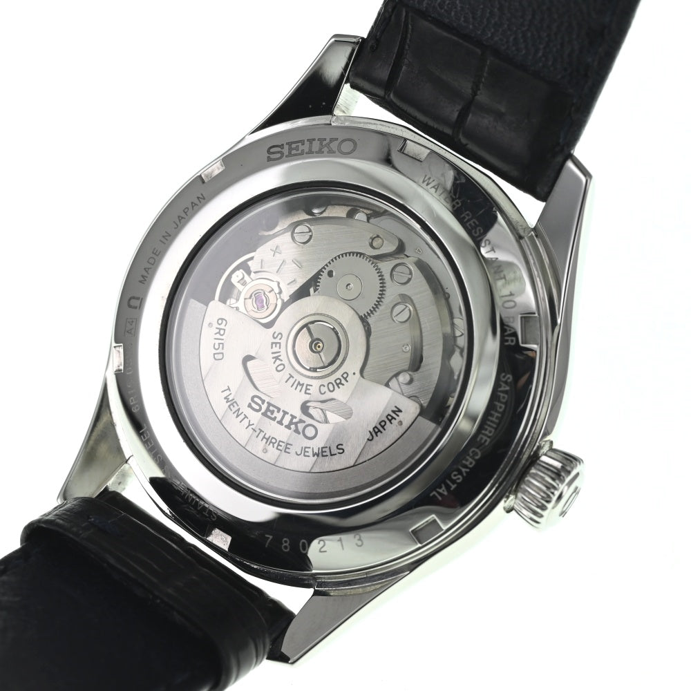 with paper SEIKO Presage SARX053 Dark blue enamel dial with date dark blue Dial Automatic Men's
 Watch L#137446