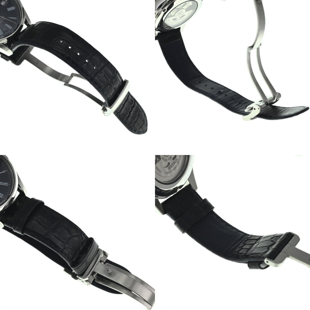 with paper SEIKO Presage SARX053 Dark blue enamel dial with date dark blue Dial Automatic Men's
 Watch L#137446