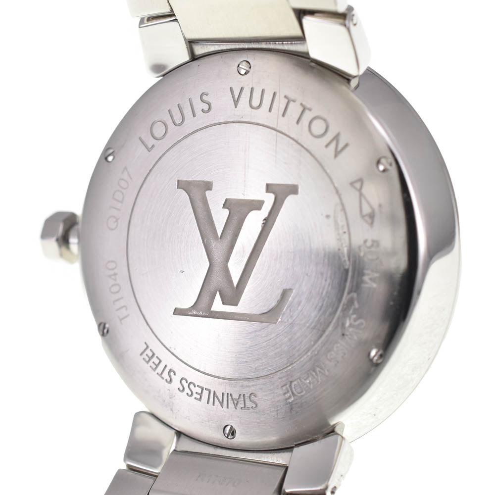 with paper LOUIS VUITTON Tambour slim Q1D07 Date black Dial Quartz Men's
 Watch L#137511