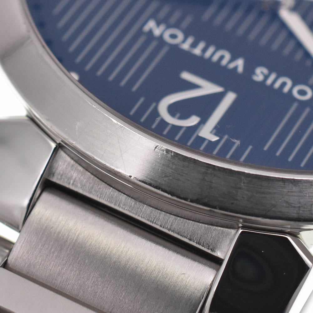 with paper LOUIS VUITTON Tambour slim Q1D07 Date black Dial Quartz Men's
 Watch L#137511