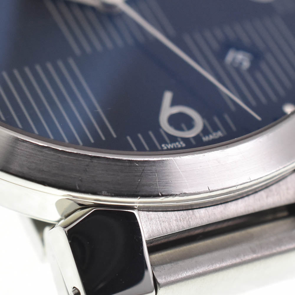 with paper LOUIS VUITTON Tambour slim Q1D07 Date black Dial Quartz Men's
 Watch L#137511