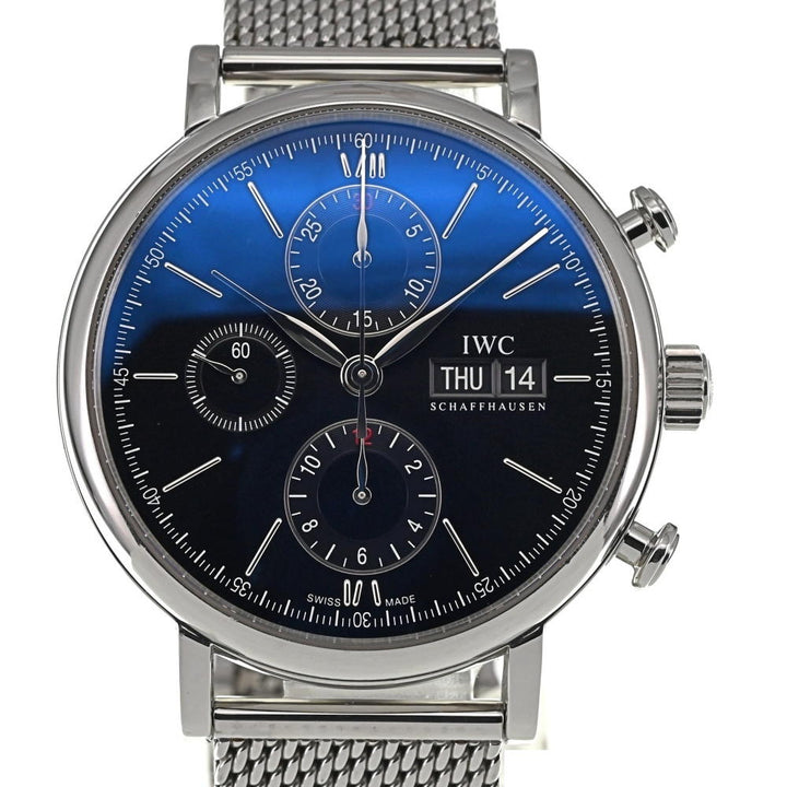 IWC SCHAFFHAUSEN Portofino IW391006 Chronograph day date black Dial Automatic Men's
 Watch M#137544