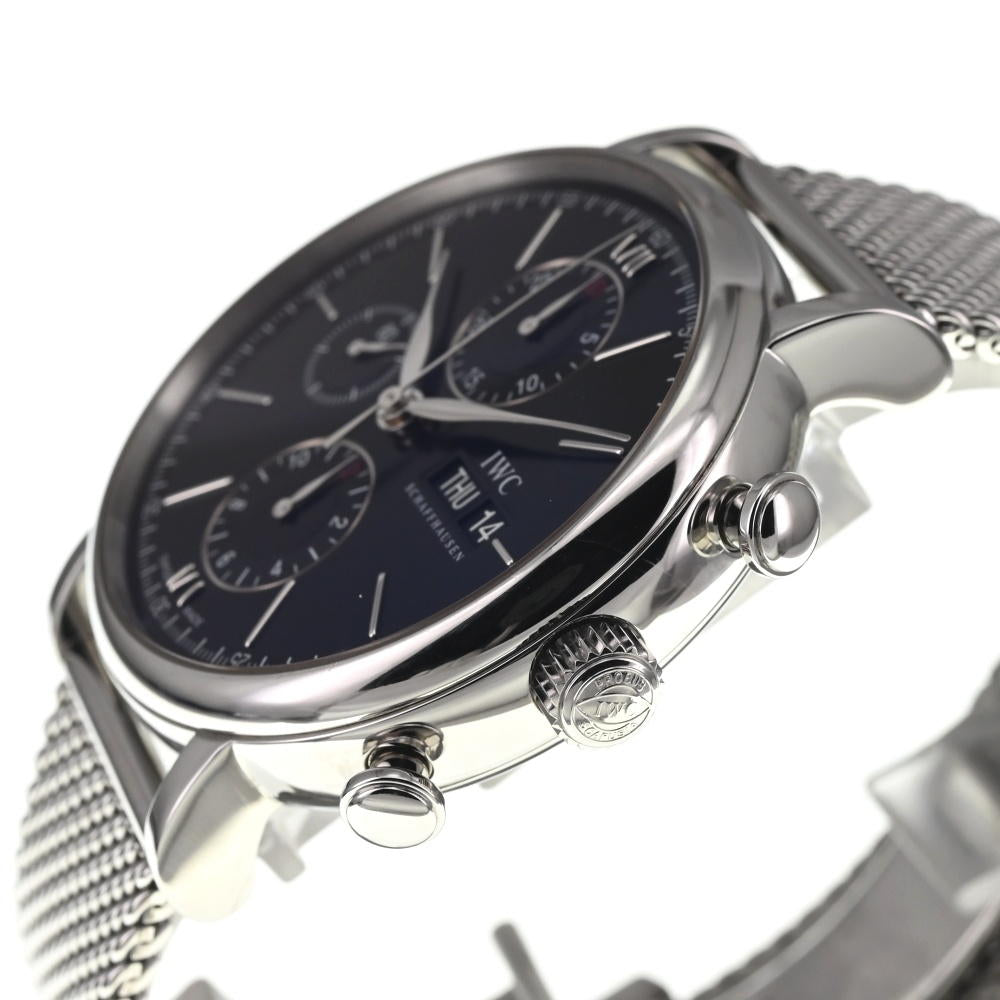 IWC SCHAFFHAUSEN Portofino IW391006 Chronograph day date black Dial Automatic Men's
 Watch M#137544