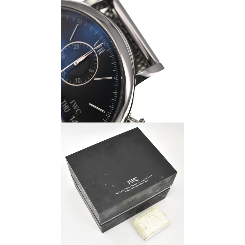 IWC SCHAFFHAUSEN Portofino IW391006 Chronograph day date black Dial Automatic Men's
 Watch M#137544