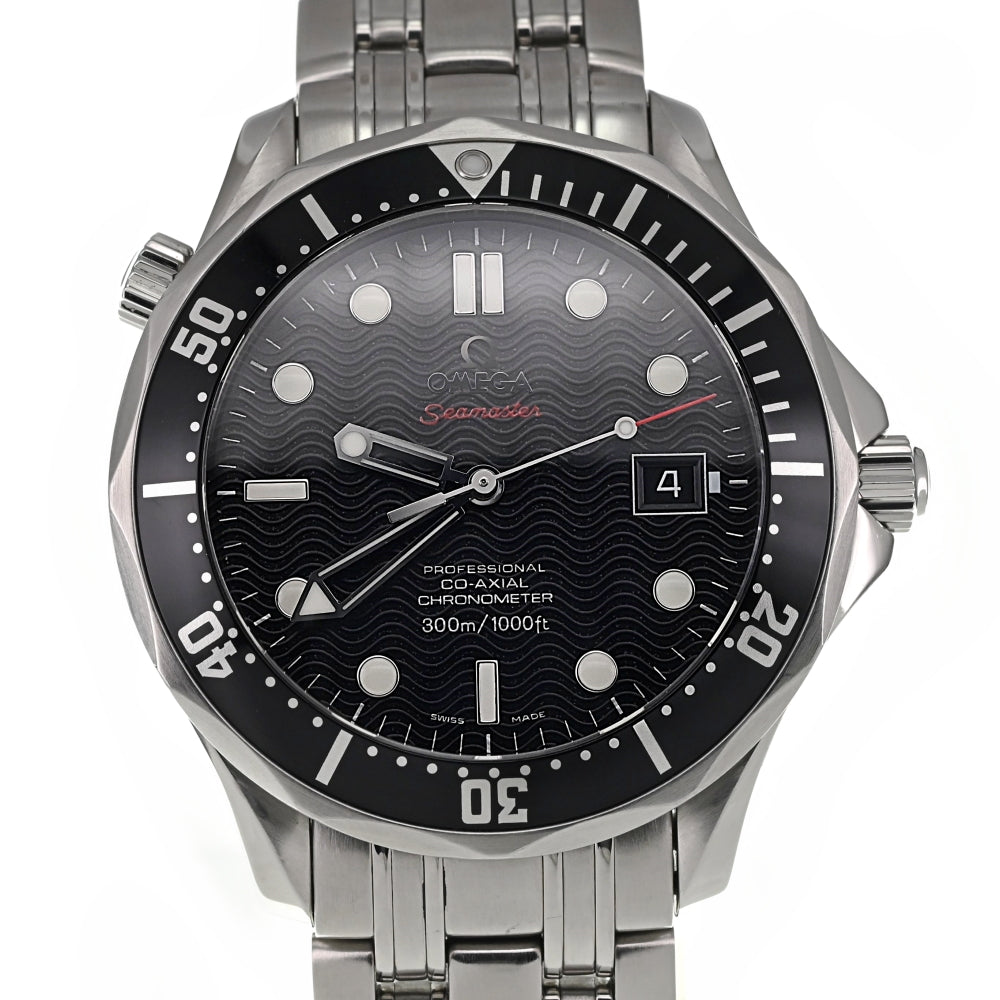 with paper OMEGA Seamaster Coaxial 212.30.41.20.01.002 black Dial Automatic Men's
 Watch M#137558