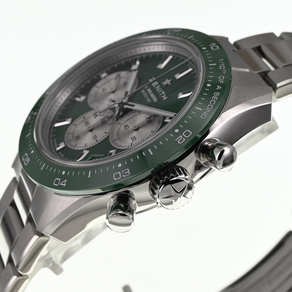 with paper ZENITH Chronomaster Sport 03.3108.3600/57.M3100 Yoshida Special, limited to 244 pieces worldwide green Dial Automatic Men's
 Watch L#137562