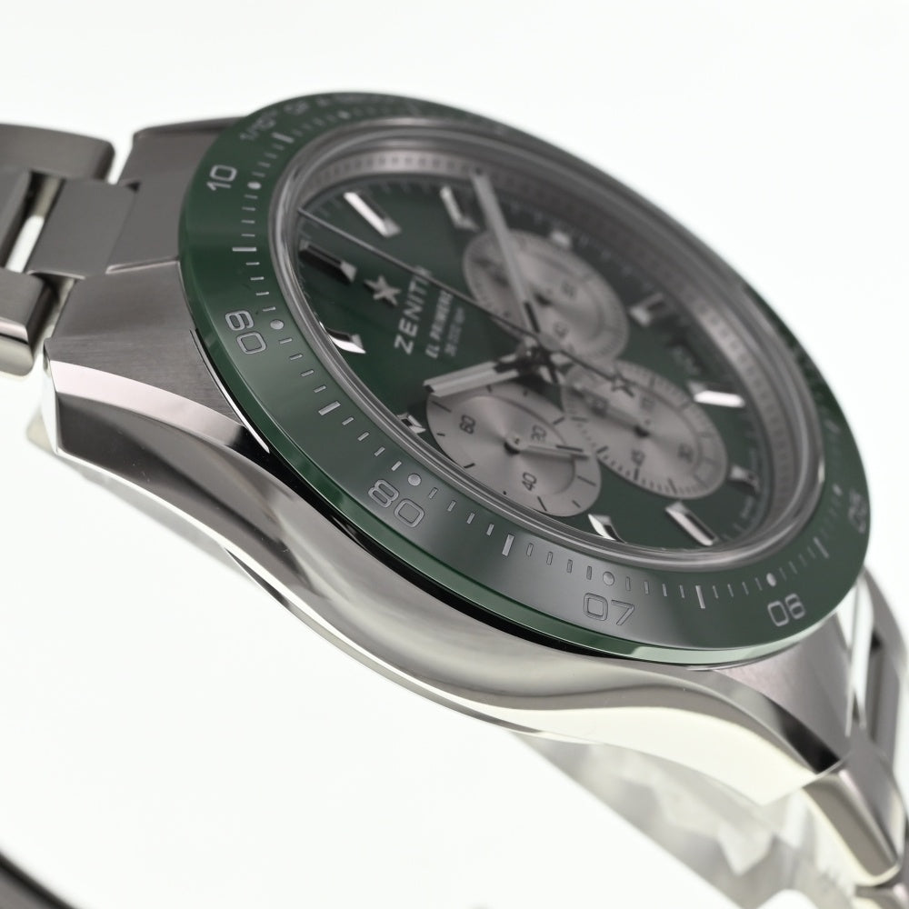 with paper ZENITH Chronomaster Sport 03.3108.3600/57.M3100 Yoshida Special, limited to 244 pieces worldwide green Dial Automatic Men's
 Watch L#137562