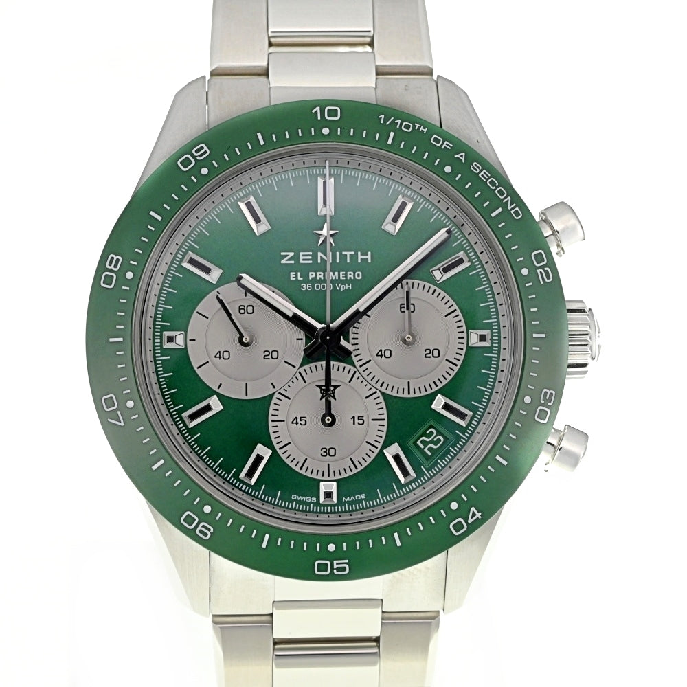 with paper ZENITH Chronomaster Sport 03.3108.3600/57.M3100 Yoshida Special, limited to 244 pieces worldwide green Dial Automatic Men's
 Watch L#137562