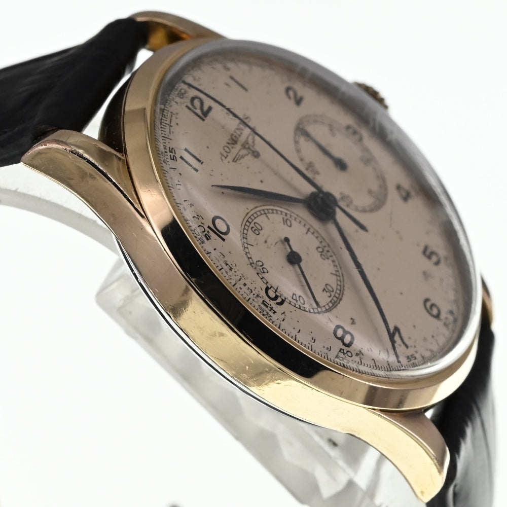 LONGINES 5971 2 vintage Flyback Chronograph Cal.30CH Ivory Dial Hand Winding Men's
 Watch Z#137603