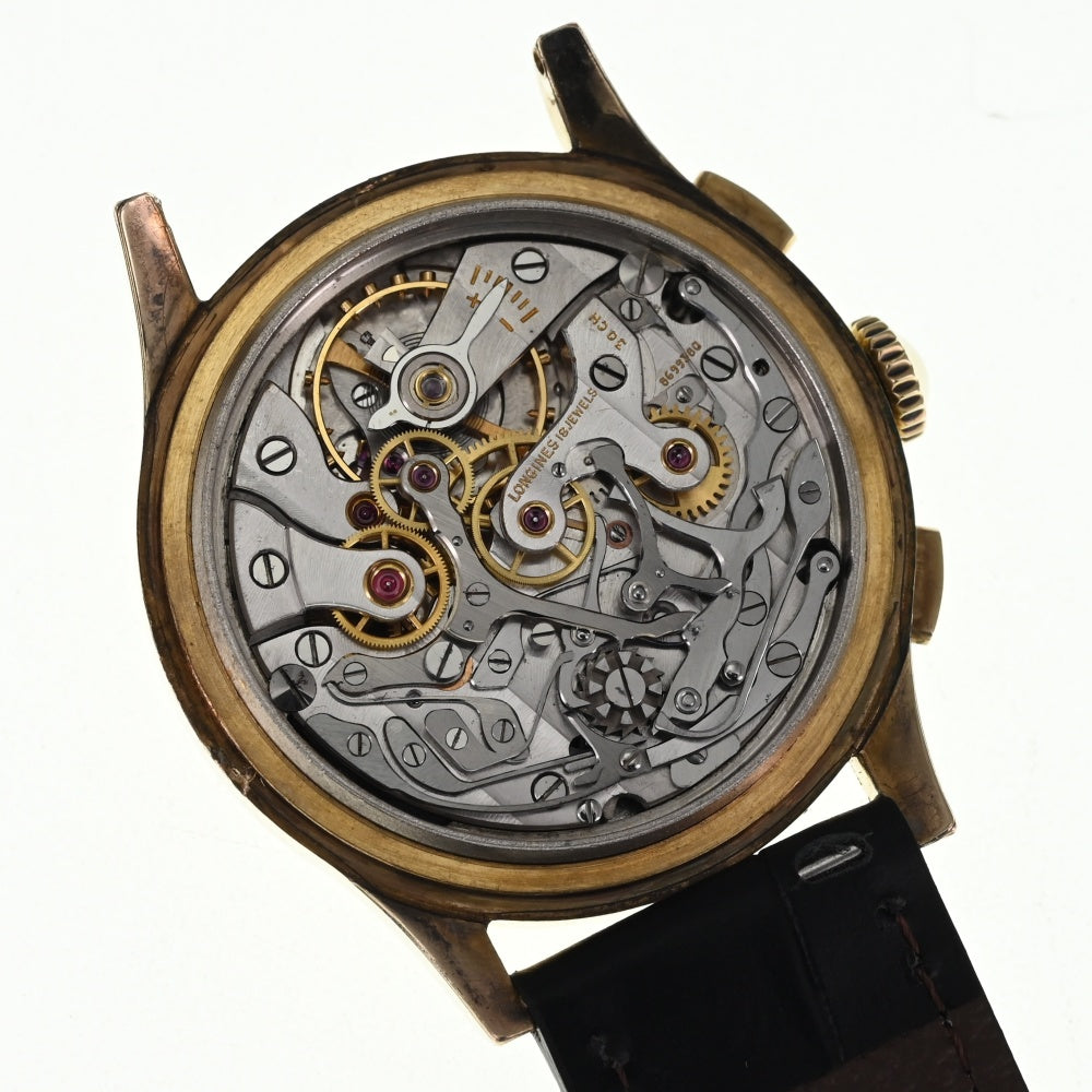 LONGINES 5971 2 vintage Flyback Chronograph Cal.30CH Ivory Dial Hand Winding Men's
 Watch Z#137603