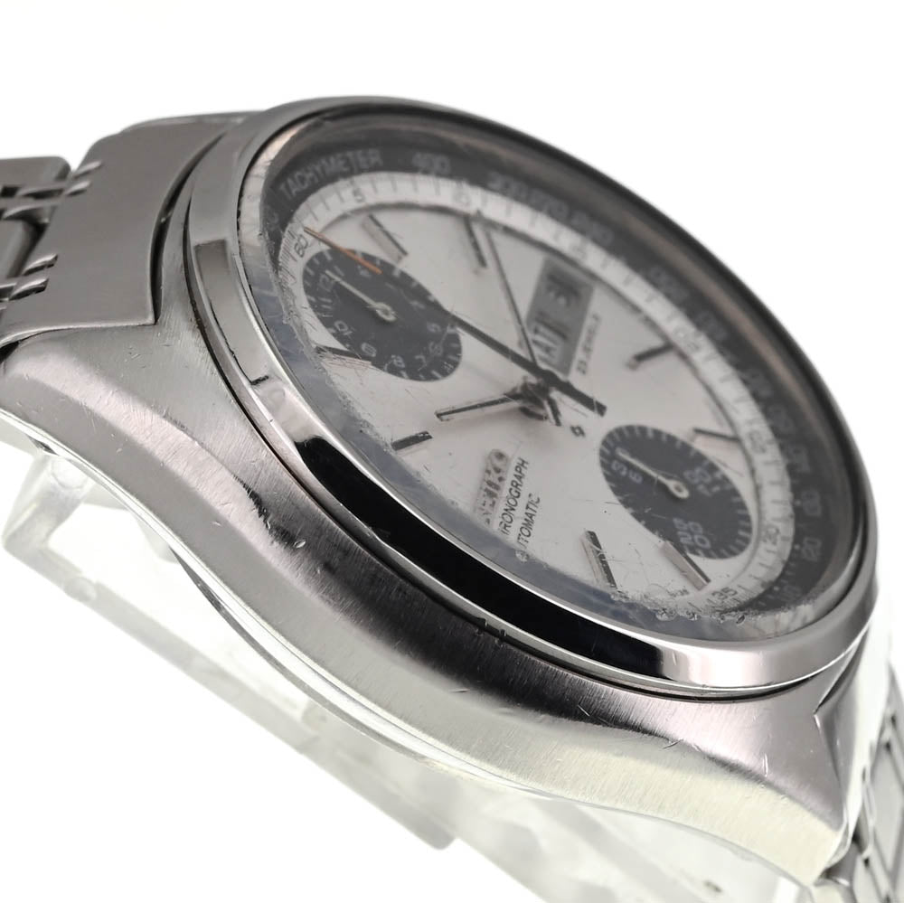 SEIKO Baby panda 6138-8001 Chronograph Silver / Black Dial Automatic Men's
 Watch P#137609