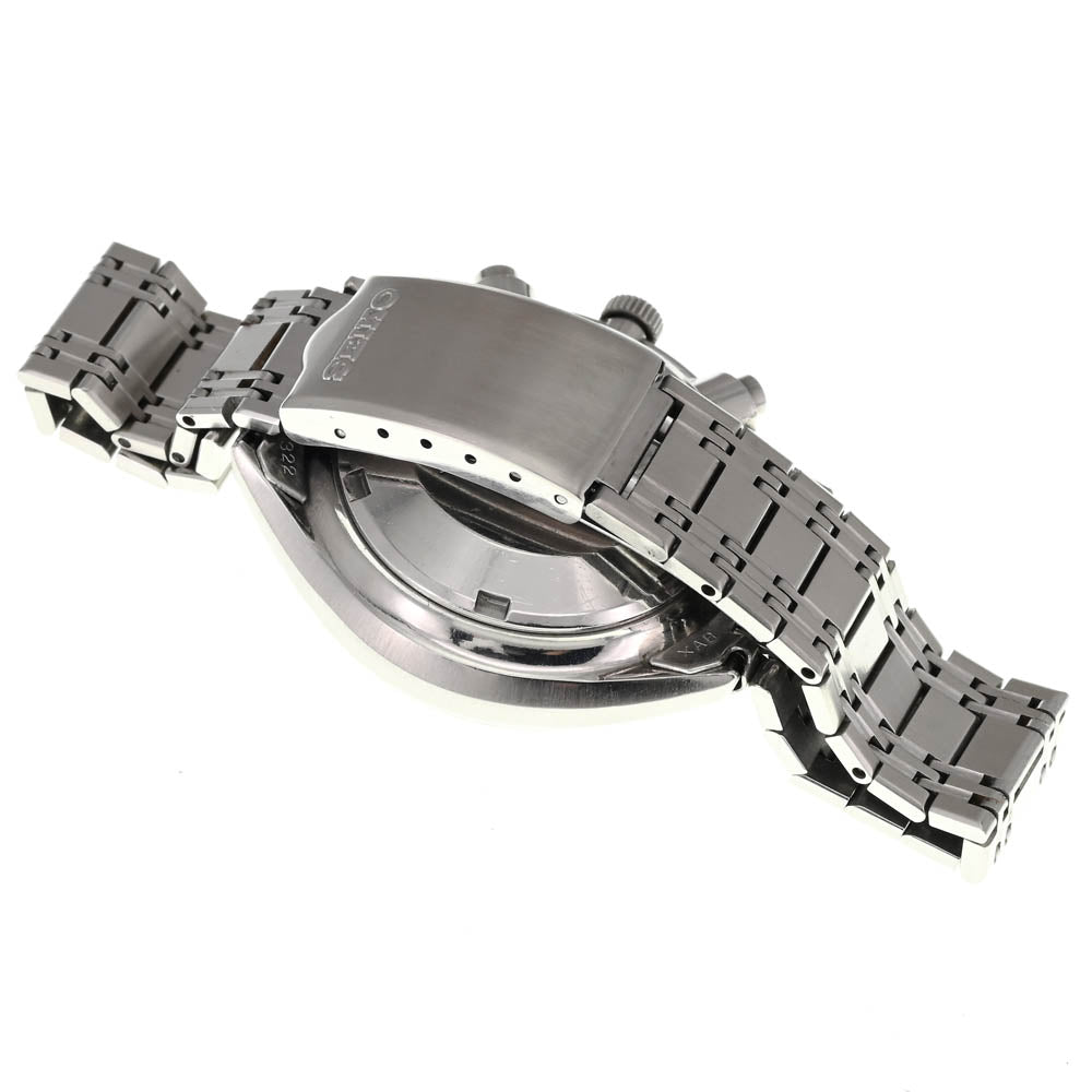SEIKO Baby panda 6138-8001 Chronograph Silver / Black Dial Automatic Men's
 Watch P#137609