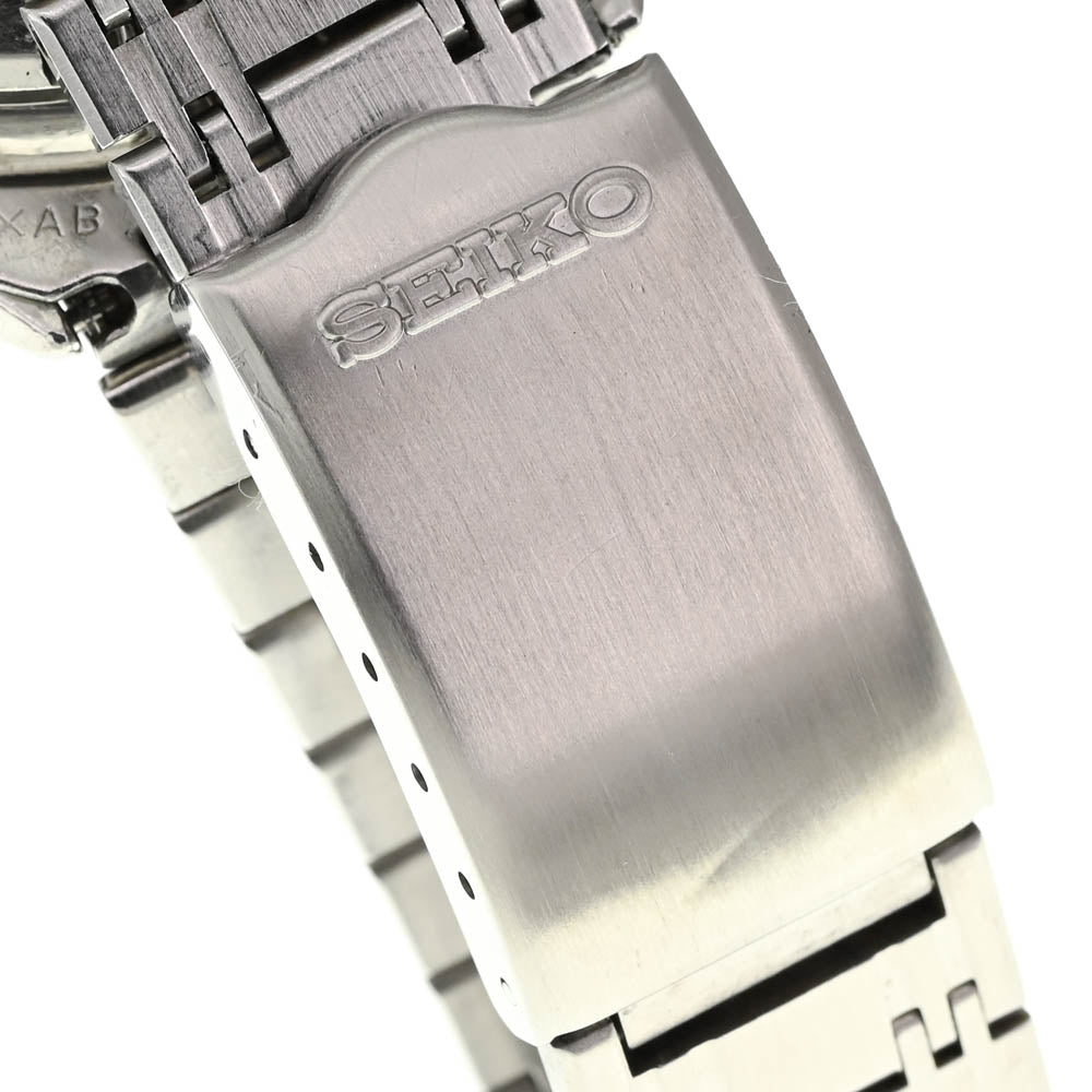 SEIKO Baby panda 6138-8001 Chronograph Silver / Black Dial Automatic Men's
 Watch P#137609