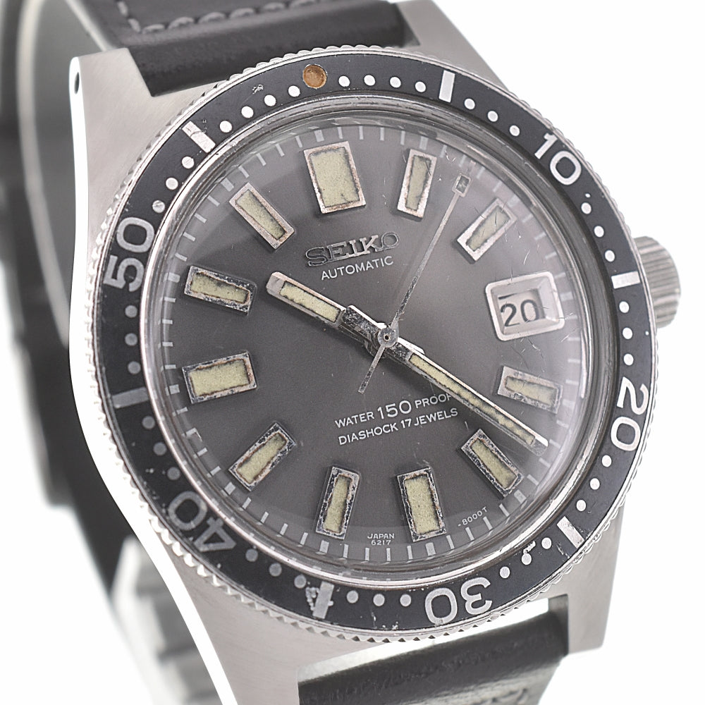 SEIKO First diver 6217-8001 vintage Date gray Dial Automatic Men's
 Watch H#137610