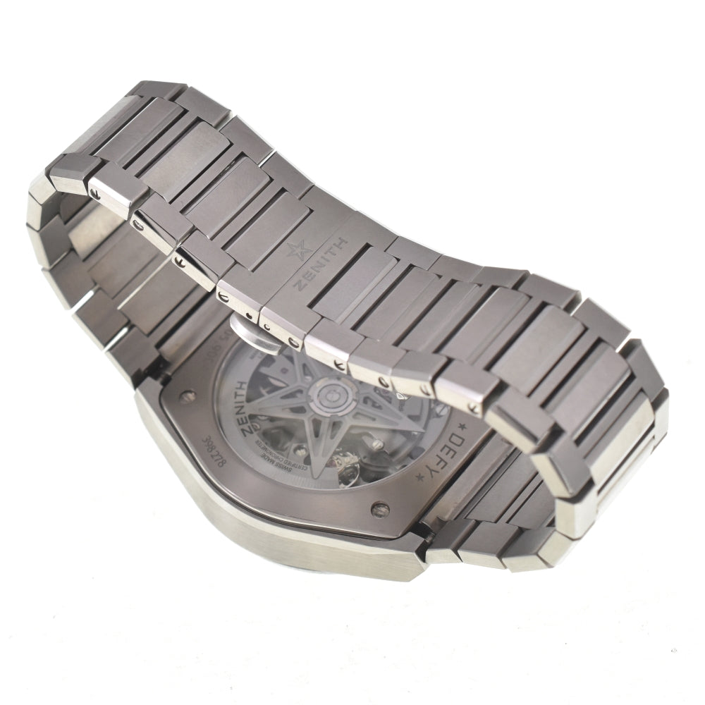 with paper ZENITH Defy El Primero 21 95.9005.9004/01.R582 Chronograph power reserve Silver / Black Dial Automatic Men's
 Watch L#137611