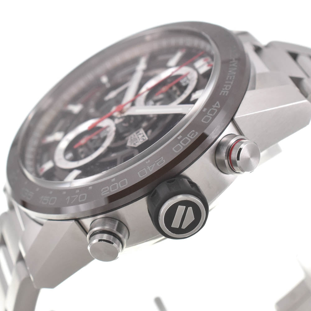 with paper TAG HEUER Carrera CAR201U.BA0766 Caliber Heuer 01 Brown / skeleton Dial Automatic Men's
 Watch J#137644