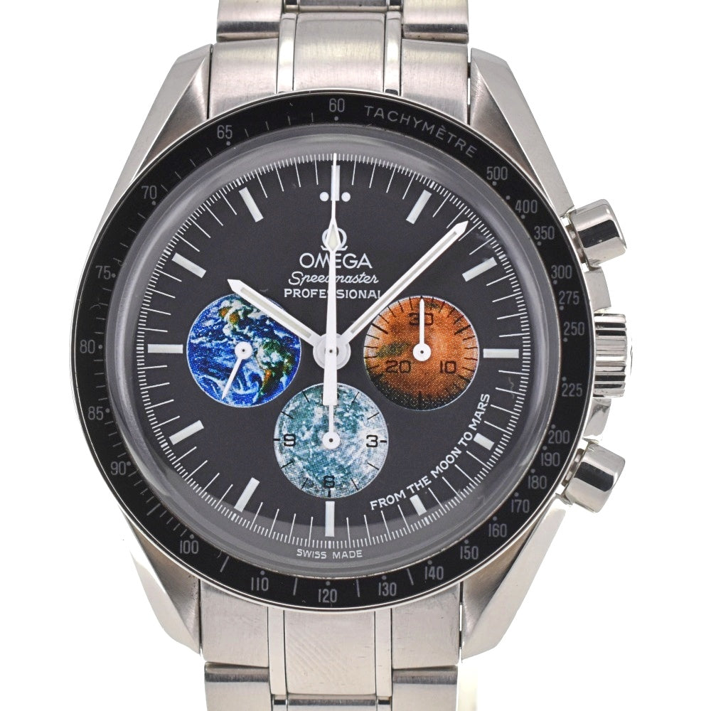 with paper OMEGA Speedmaster from the Moon to Mars 3577.5 black Dial Hand Winding Men's
 Watch A#137666