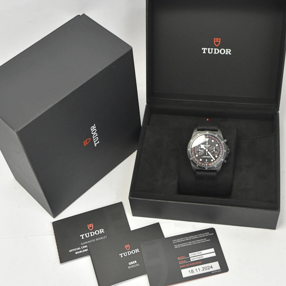 with paper TUDOR Pelagos FXD 25827KN Chronograph black Dial Automatic Men's
 Watch L#137668