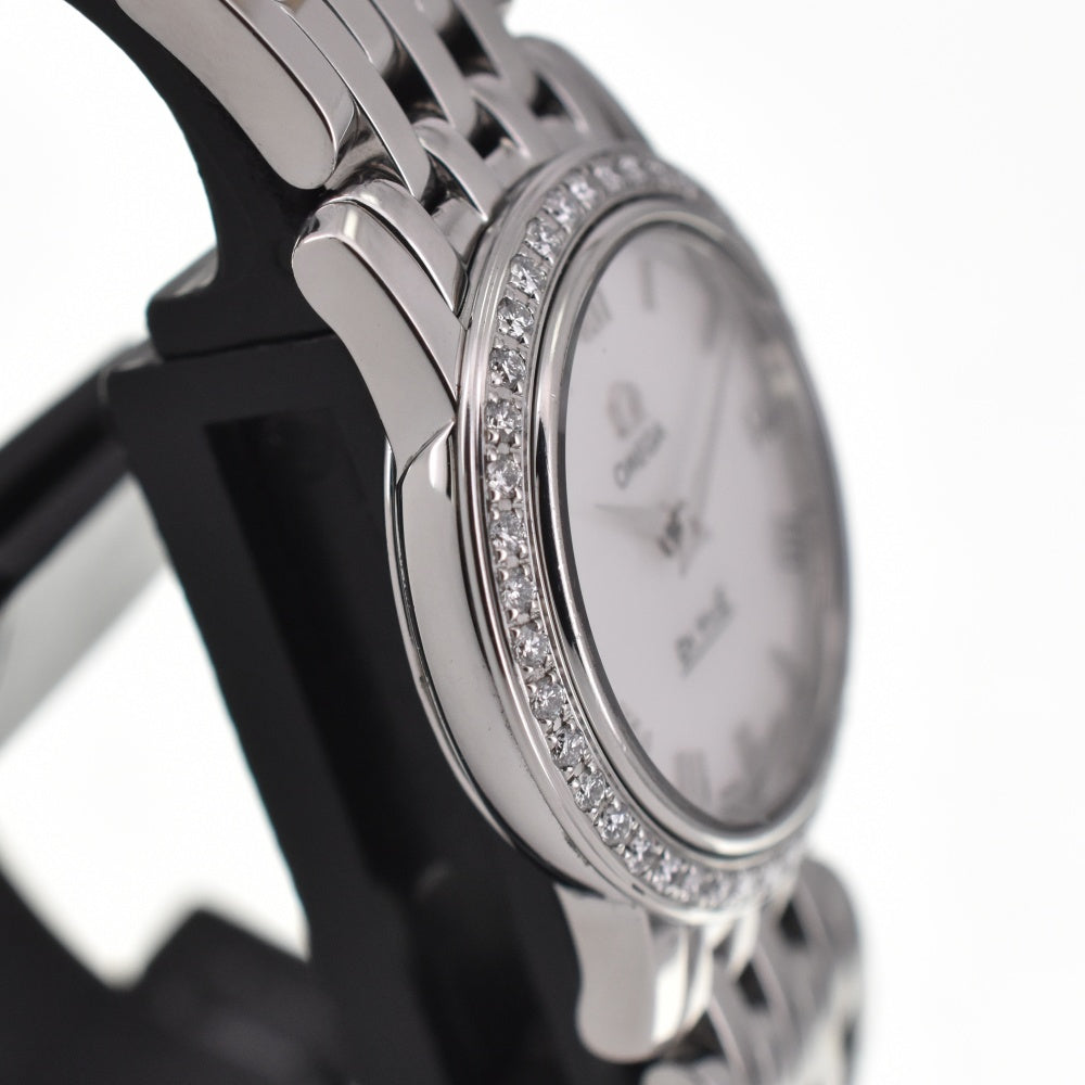 OMEGA De Ville Prestige 4575.71 Diamond Bezel White shell Dial Quartz Ladies
 Watch M#137677