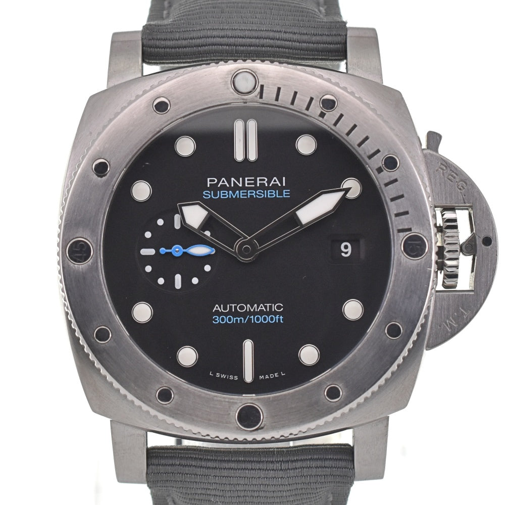 with paper PANERAI Submersible PAM01229 Small second date black Dial Automatic Men's
 Watch M#137688