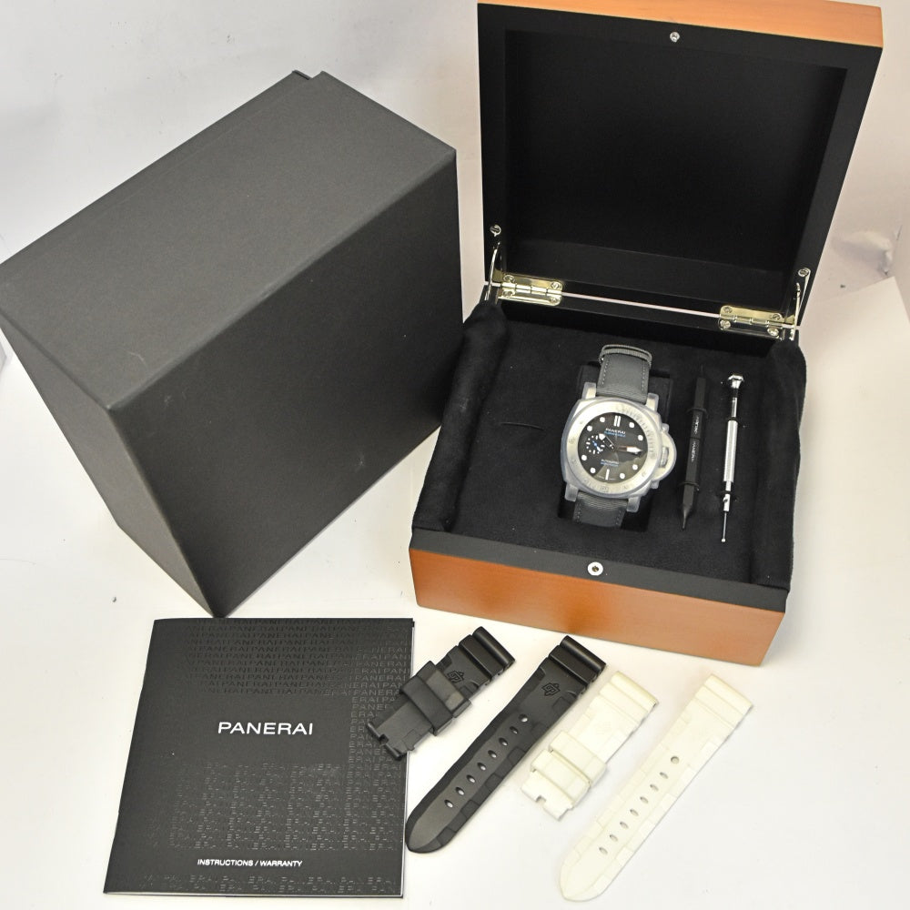 with paper PANERAI Submersible PAM01229 Small second date black Dial Automatic Men's
 Watch M#137688