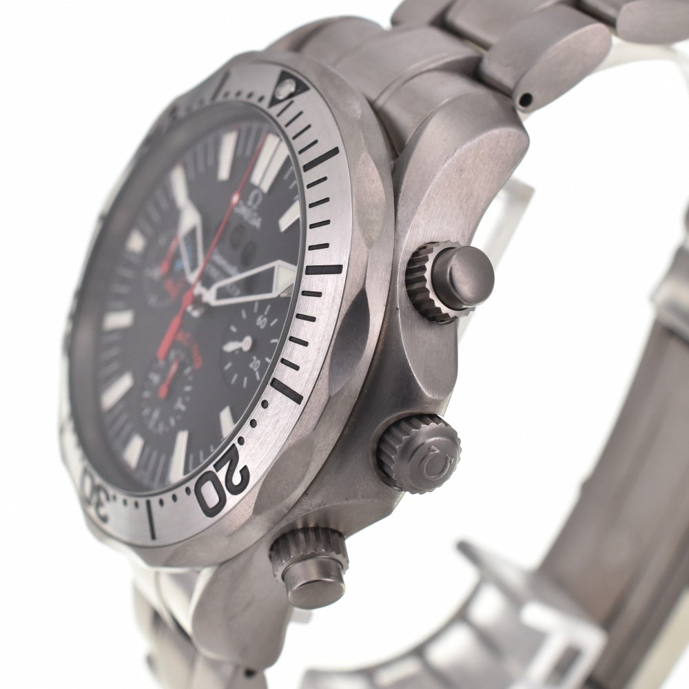 with paper OMEGA Seamaster300 America's Cup 2269.5 Chronograph titanium black Dial Automatic Men's
 Watch O#137690