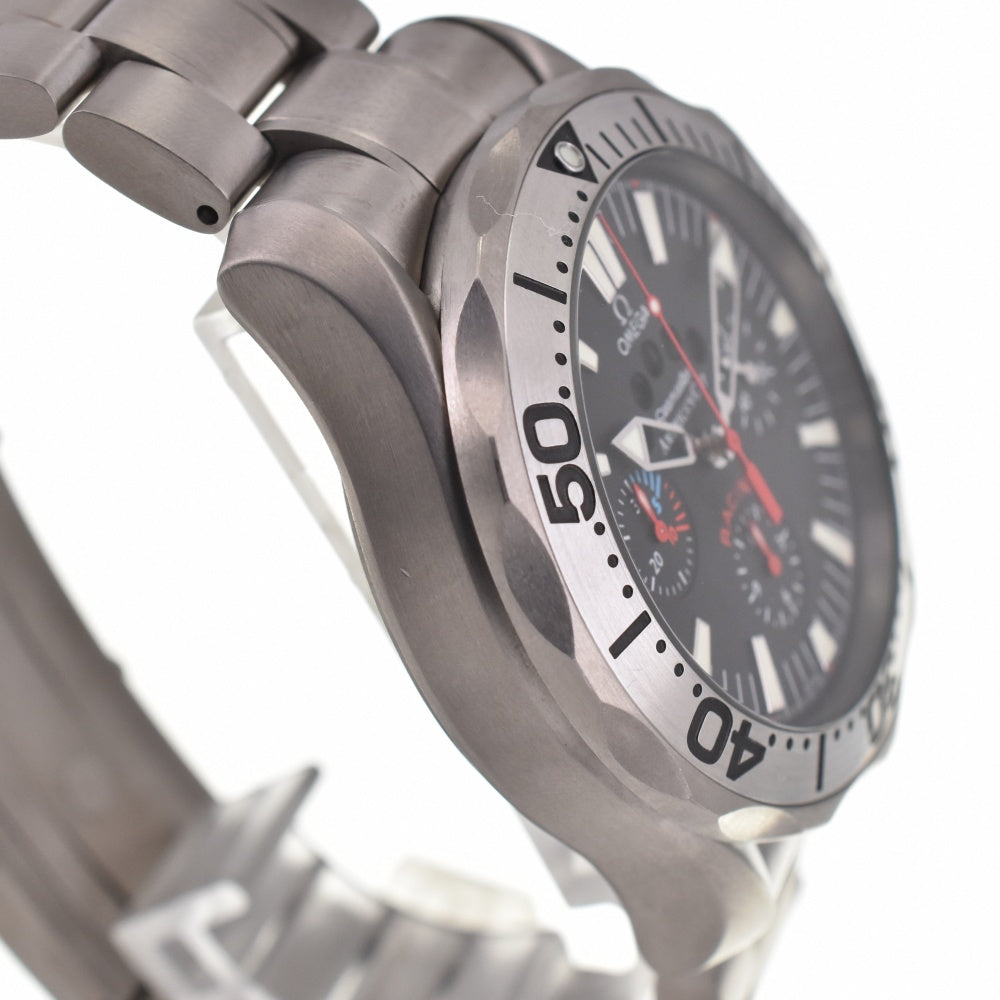 with paper OMEGA Seamaster300 America's Cup 2269.5 Chronograph titanium black Dial Automatic Men's
 Watch O#137690